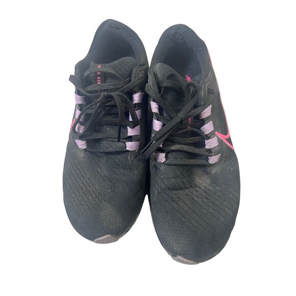 Nike Air Zoom Pegasus 38 Shoes Women's Running Sneakers Size 10 Black Lace Up - Picture 1 of 7